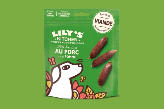 Lily’s Kitchen Mini saucisses au porc et à la pomme pour chien 70 g