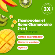Tropiclean shampoing hydratant et fortifiant 3 en 1 355 ml