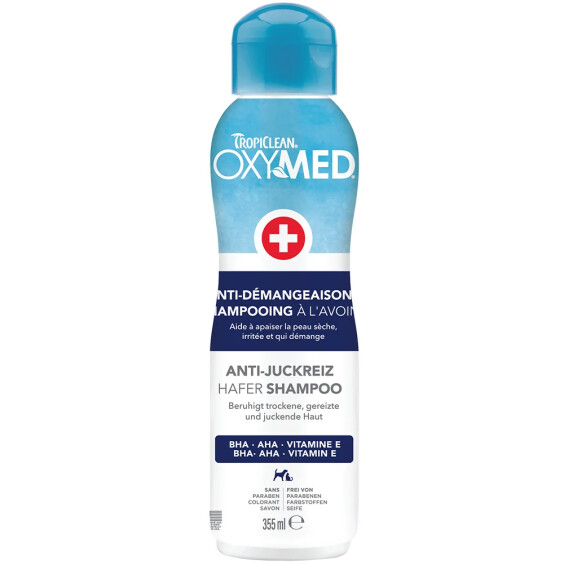 Tropiclean shampoing anti-démangeaisons Oxymed pour chien 355 ml
