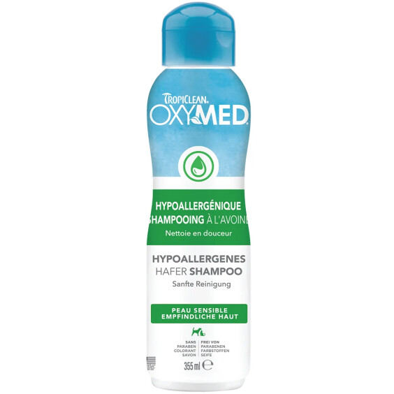 Tropiclean Shampoing hypoallergénique Oxymed pour chien 355 ml