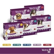 Vectra 3D Chien - Pipettes antiparasitaires contre puces
