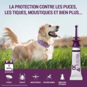 Vectra 3D Chien - Pipettes antiparasitaires contre puces