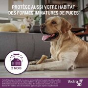 Vectra 3D Chien - Pipettes antiparasitaires contre puces