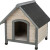 Trixie Niche pour chien Cottage en bois gris pour extérieur