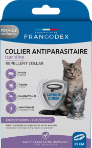 Francodex collier antiparasitaire à l'icaridine pour chat