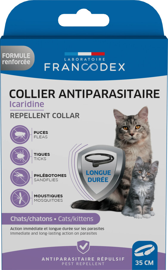 Francodex collier antiparasitaire à l'icaridine pour chat