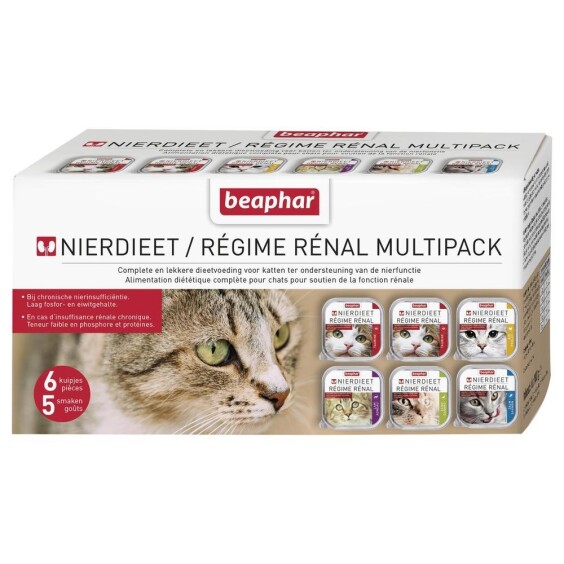 Beaphar multipack pâtées rénales pour chat