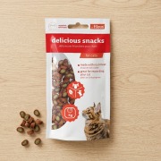 Bouchées au boeuf, poulet et épinards pour chat