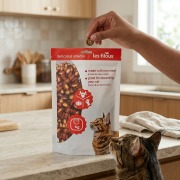 Bouchées au boeuf, poulet et citrouille pour chat