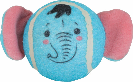 Balle de tennis sonore Eléphant pour chien