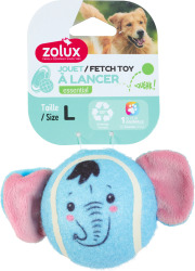 Balle de tennis sonore Eléphant pour chien