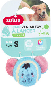 Balle de tennis sonore Eléphant pour chien