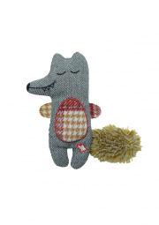 Jouet peluche Winter Loup avec herbe à chat pour chat - Zolux