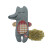 Jouet peluche Winter Loup avec herbe à chat pour chat - Zolux