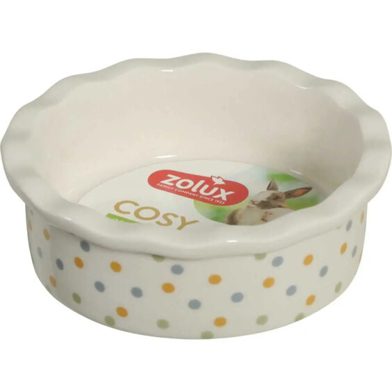 Gamelle en céramique Zolux Cosy blanc pour rongeur
