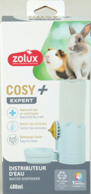 Distributeur d'eau Zolux Cosy bleu pour lapin et rongeur