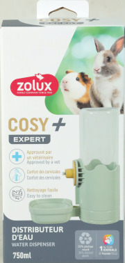 Distributeur d'eau Zolux Cosy vert pour lapin et rongeur