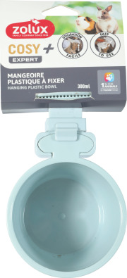 Mangeoire plastique amovible Zolux Cosy avec support pour rongeur
