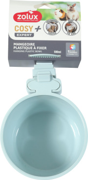Mangeoire plastique amovible Zolux Cosy avec support pour rongeur