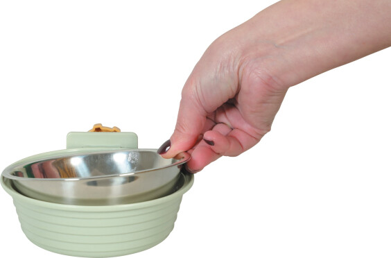 Mangeoire inox Zolux Cosy avec support à suspendre pour rongeur