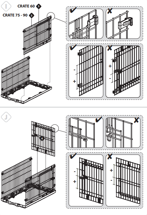 Mode d'emploi Cage d'intérieur pliable pour chien