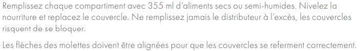 Mode d'emploi Distributeur automatique 2 repas pour chat PetSafe