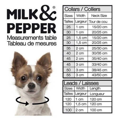 Guide des tailles Milk & Pepper Collier Héritage