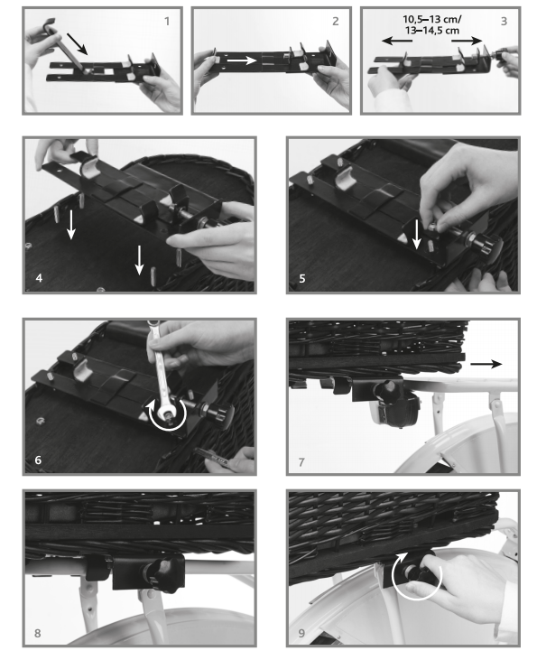 Mode d'emploi Panier porte-bagages pour chien noir 49 cm