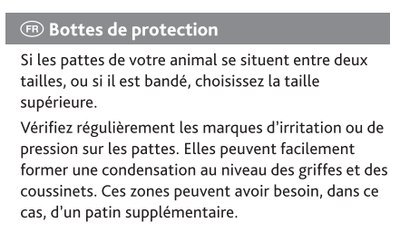 Mode d'emploi Bottes de protection Walker Care pour chien