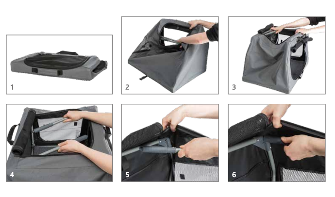 Mode d'emploi Sac de transport pliable Niche Easy Soft pour chien
