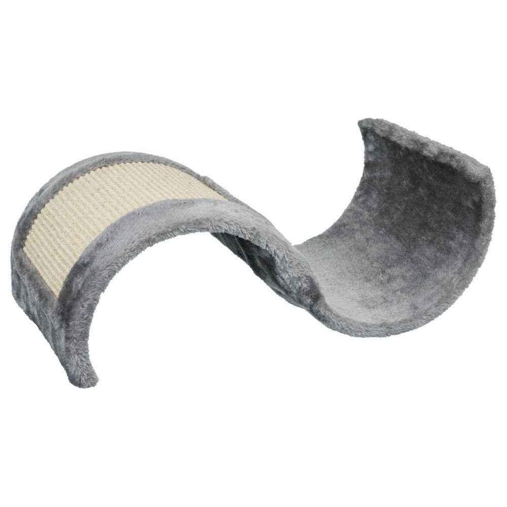 Tapis griffoir chat forme vague Wavy gris