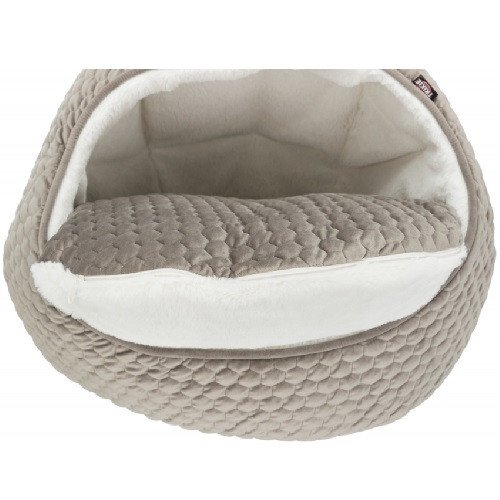 Abri douillet Livia taupe pour chien