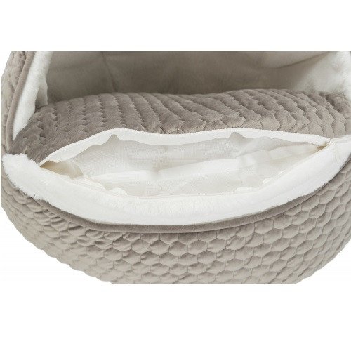 Abri douillet Livia taupe pour chien
