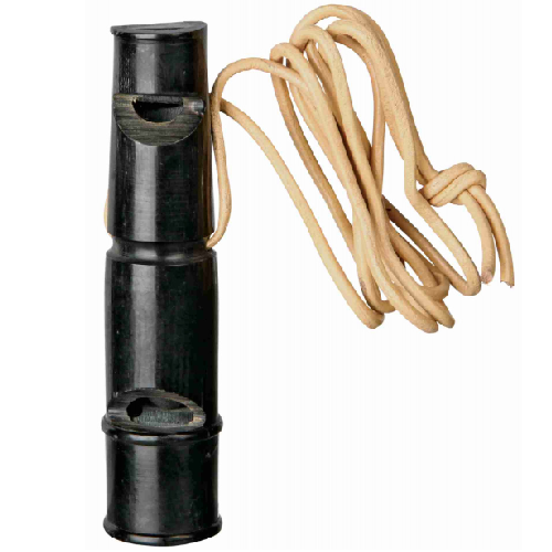 Sifflet en corne de buffle