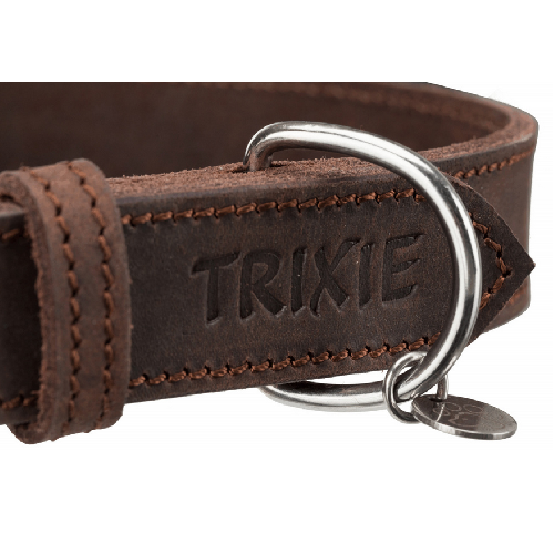 Collier Rustic en cuir gras pour Chien