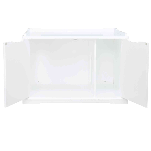 Meuble litière chat fermée à double porte