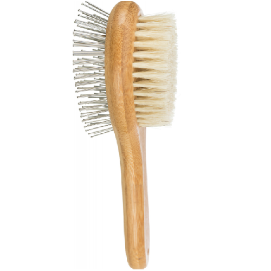 Brosse Double face en Bambou pour chaton