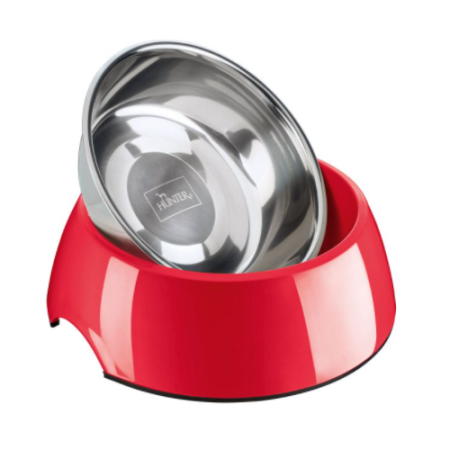 Gamelle ronde DESIGN mélaminé rouge