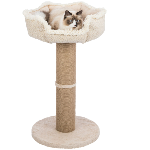 Arbre à chat original avec panier Boho