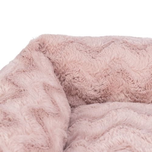 Panier orthopédique chien : mémoire de forme, couchage confortable Loki ROSE