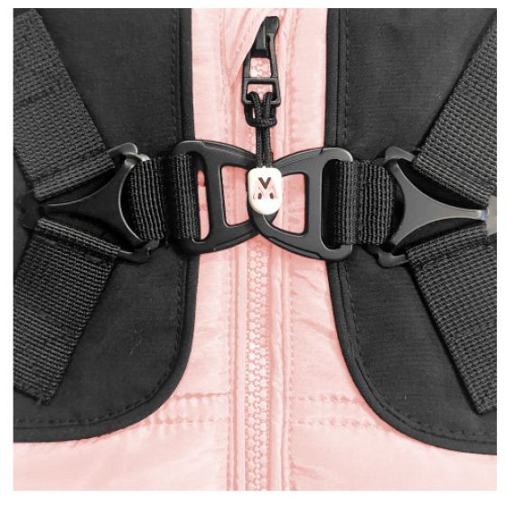 Manteau harnais intégré, doudoune pour chien CLIMBER ROSE