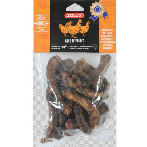 Cou de poulet pour chien : naturel