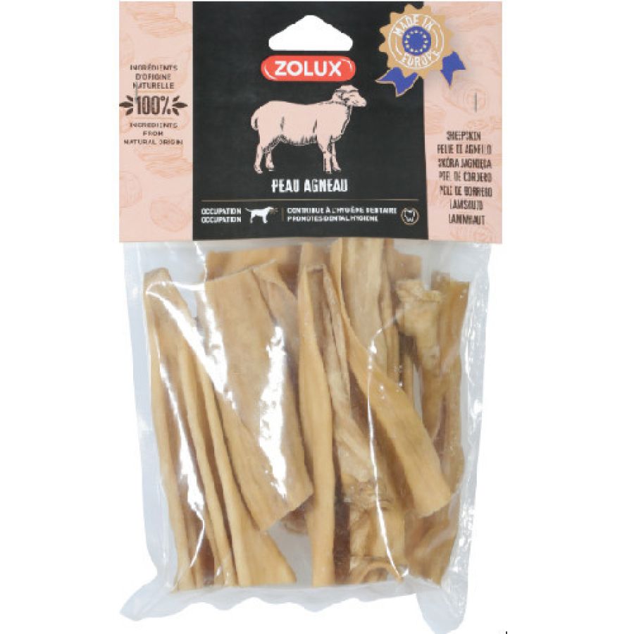 Friandise Peau d'agneau naturelle pour chien