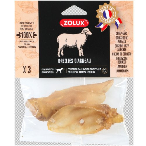 Oreille d'agneau pour chien : Naturelle