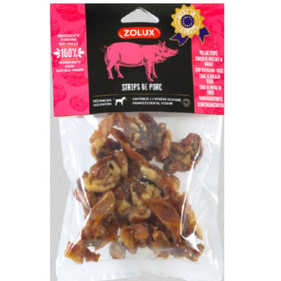 Friandise naturelle Strips de porc - 200G