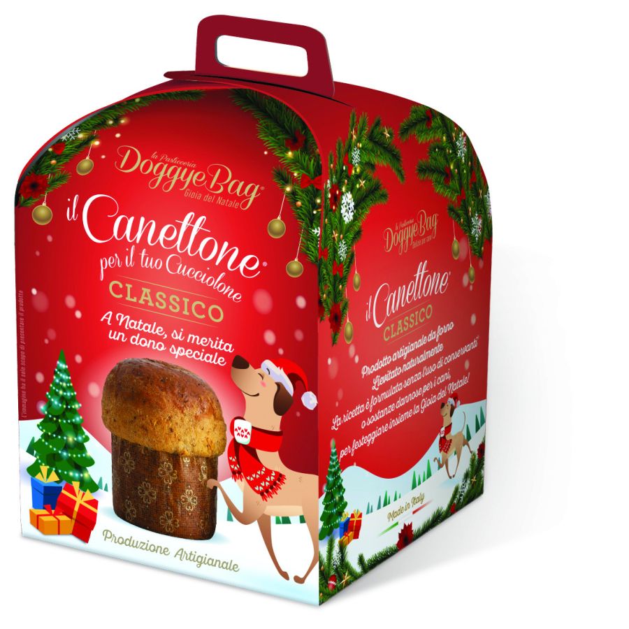 Gâteau de noël Canettone pour chien