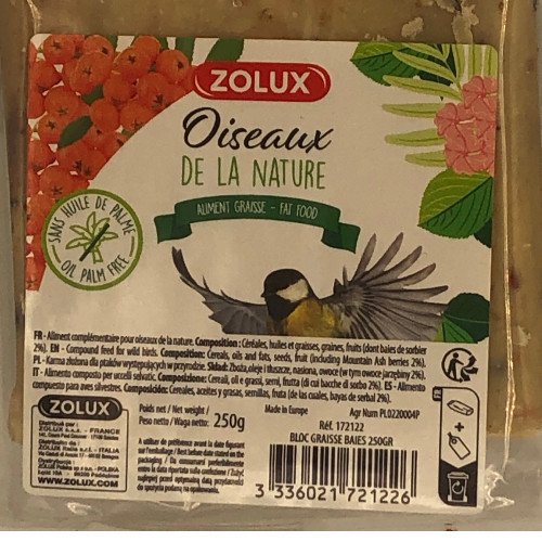 Bloc de graisse baie sauvage