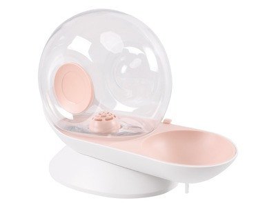 Fontaine à eau chat sans électricité, sans fil Snail ROSE