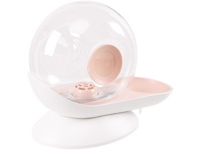 Fontaine à eau chat sans électricité, sans fil Snail ROSE