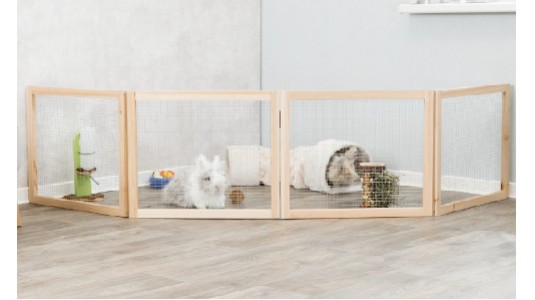 Fini la cage : opter pour l'enclos modulable pour votre lapin !